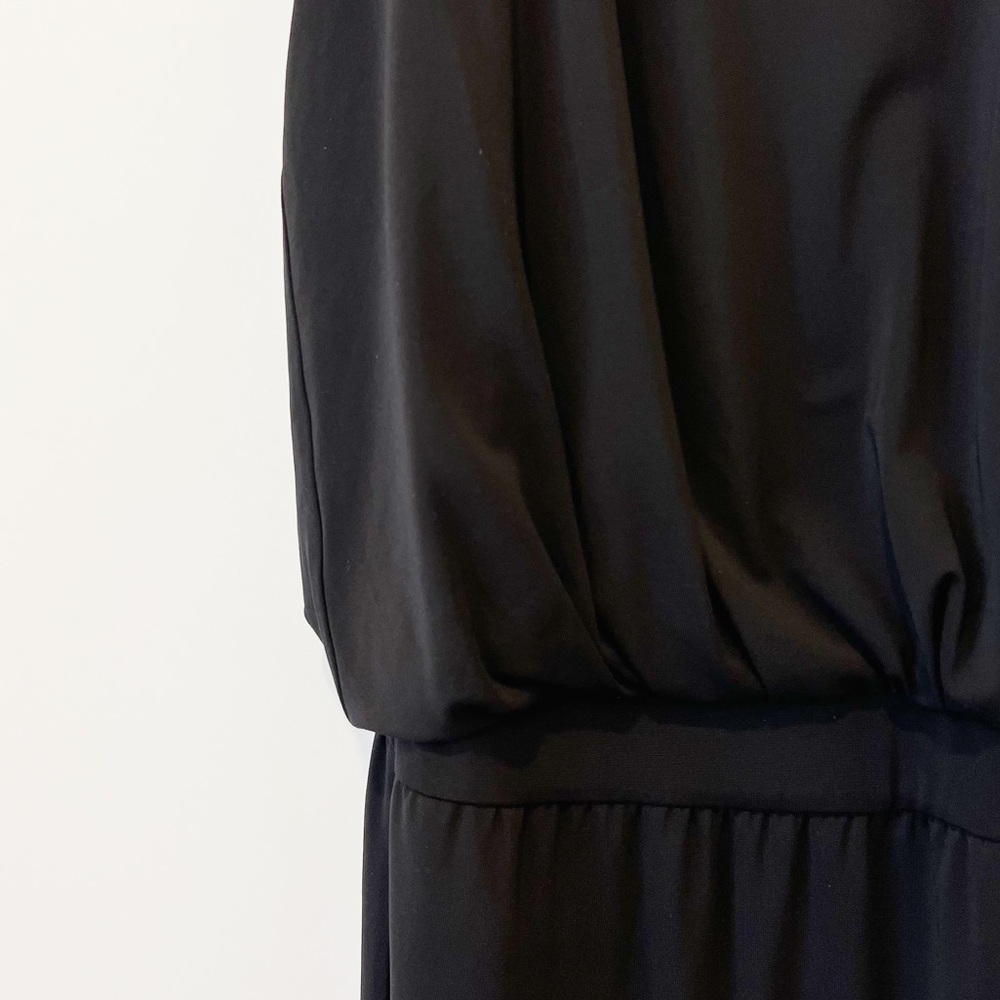 Elizabeth and James Rowan Dress Blouson Sleeveless Asymmetric Midi Black Size XS - Picture 6 of 10